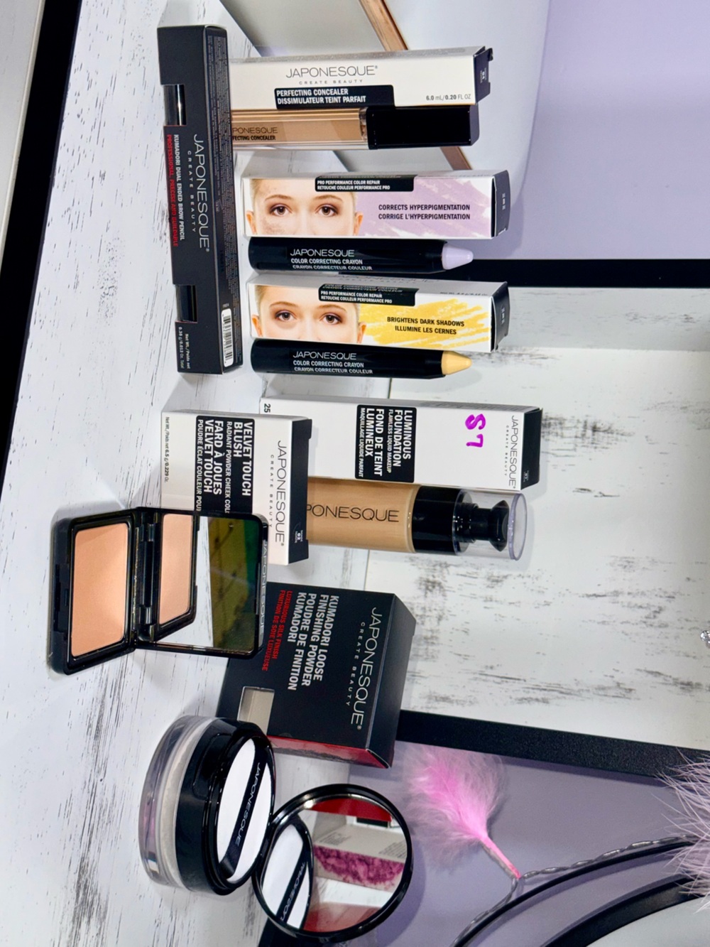 Japonesque Beauty Bundle – Foundation #7 Powder, Blush + Correctors 💄